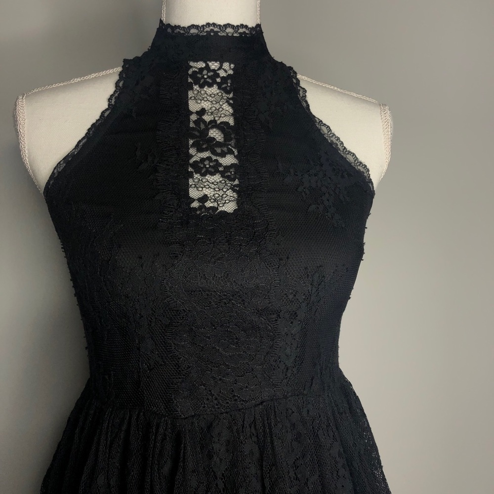 Free People Verushka Black Lace Mini Dress - Picture 3 of 11